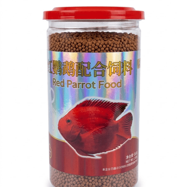علف مخصص لأسماك الببغاء الحمراء 400 gr